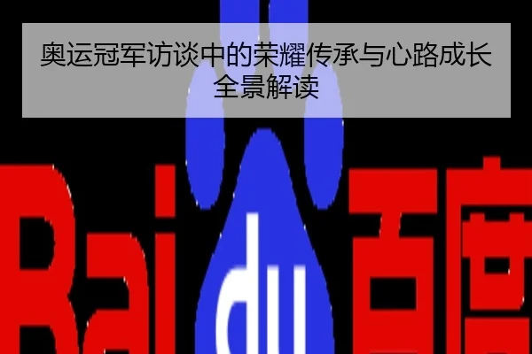 奥运冠军访谈中的荣耀传承与心路成长全景解读
